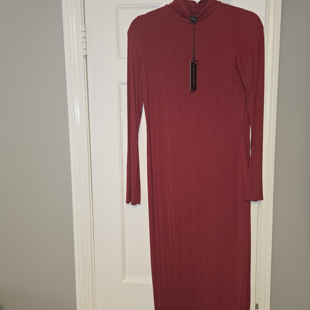 Chic Red Midi Dress